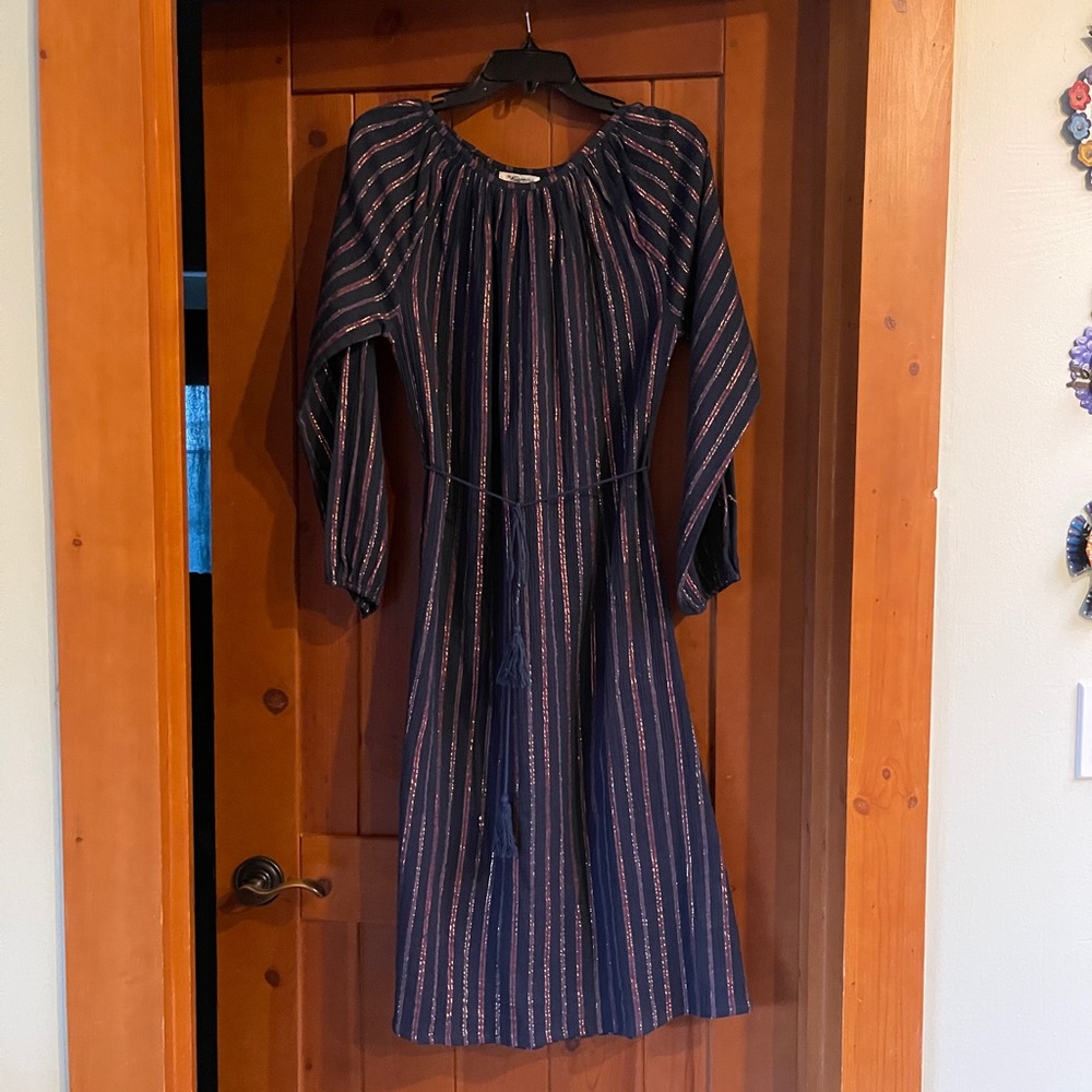 Striped midi dress